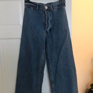 JESSE KAMM Cowboy Blue Denim Sailor Jeans 8
